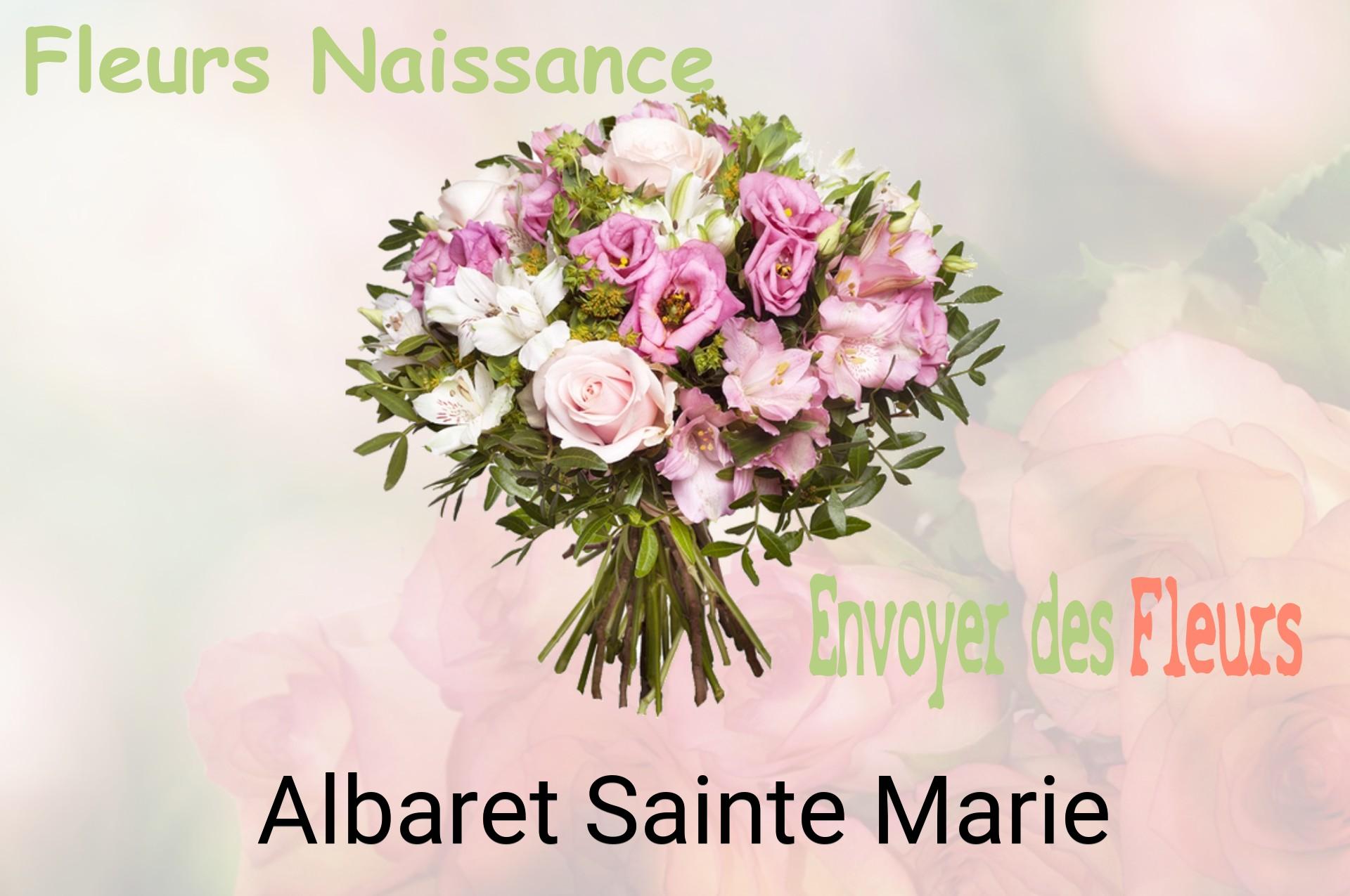 Bouquet de fleurs de naissance livré à Albaret-Sainte-Marie